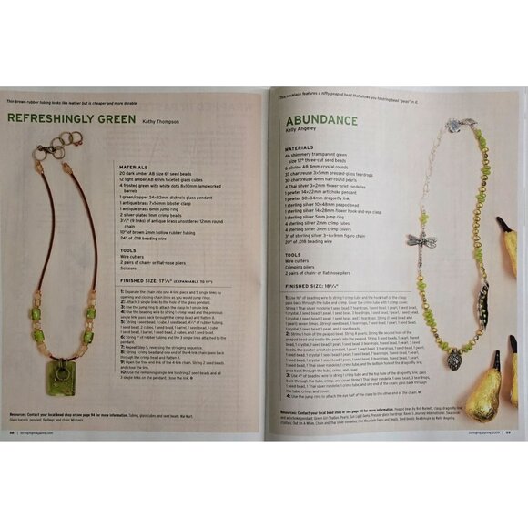 Stringing Magazine Spring 2009 70 Ideas For Making Fresh Spring Jewelry - Picture 14 of 16